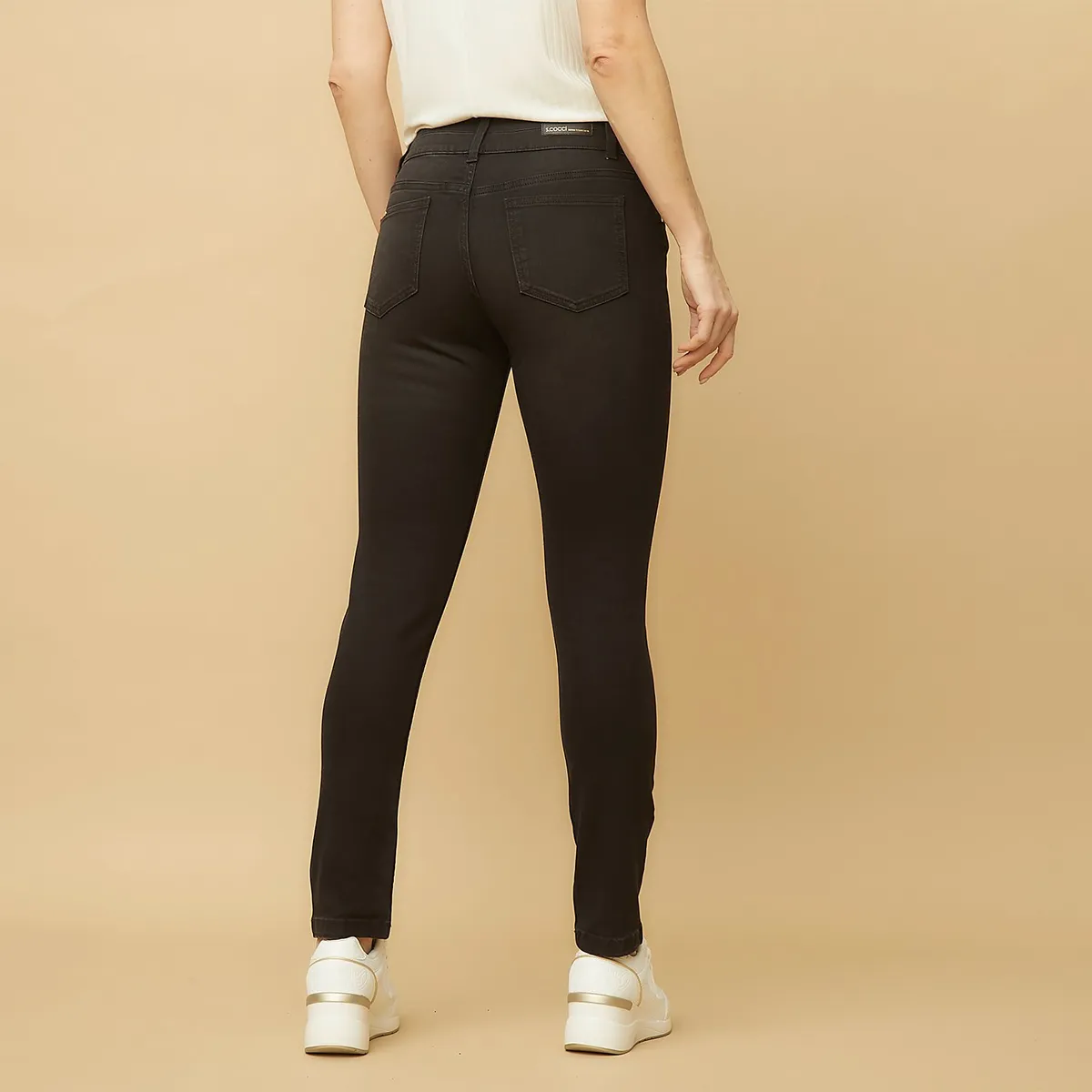 S COCCI - Jeans Skinny Tiro Alto Mujer S Cocci