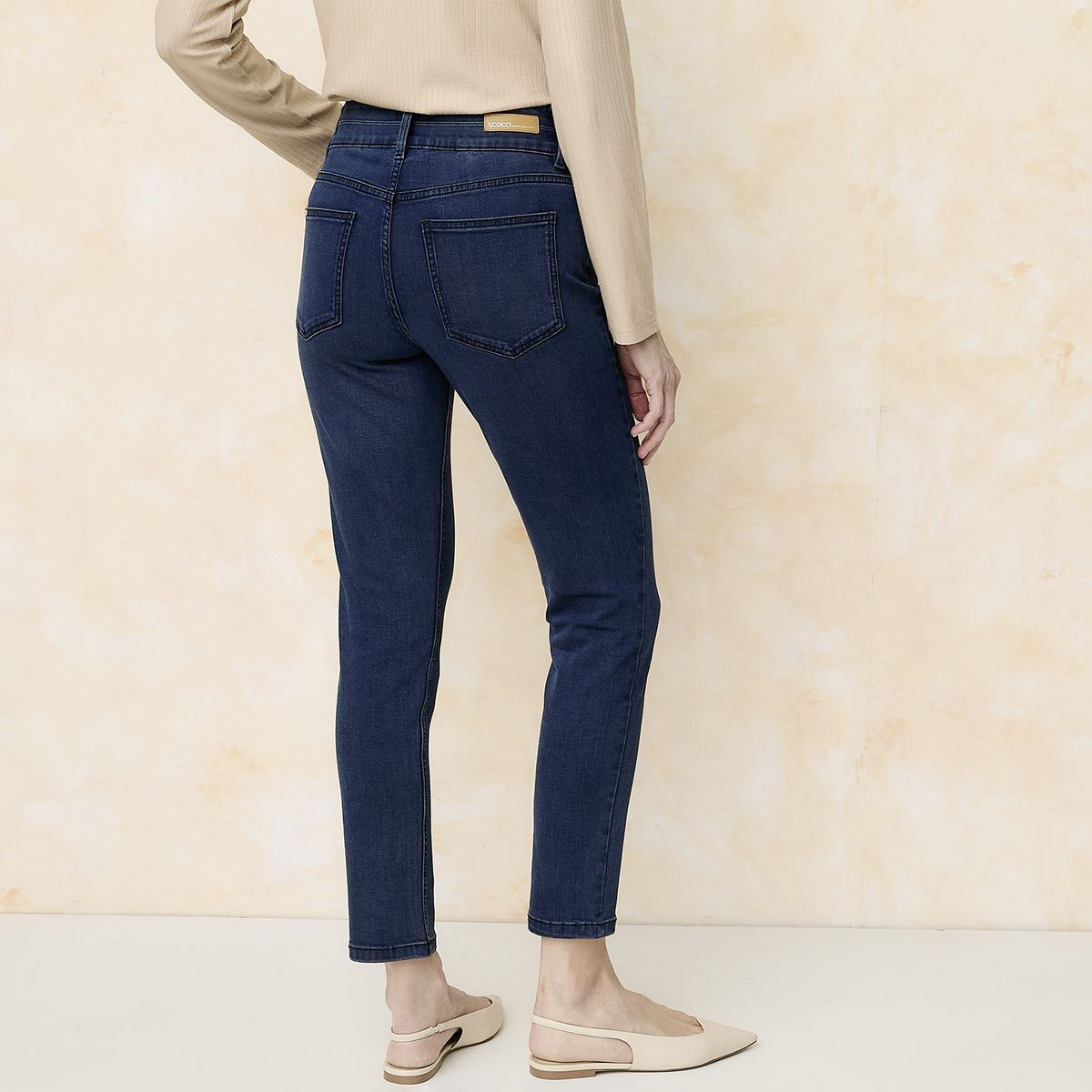 S COCCI - Jeans Skinny Tiro Alto Mujer S Cocci