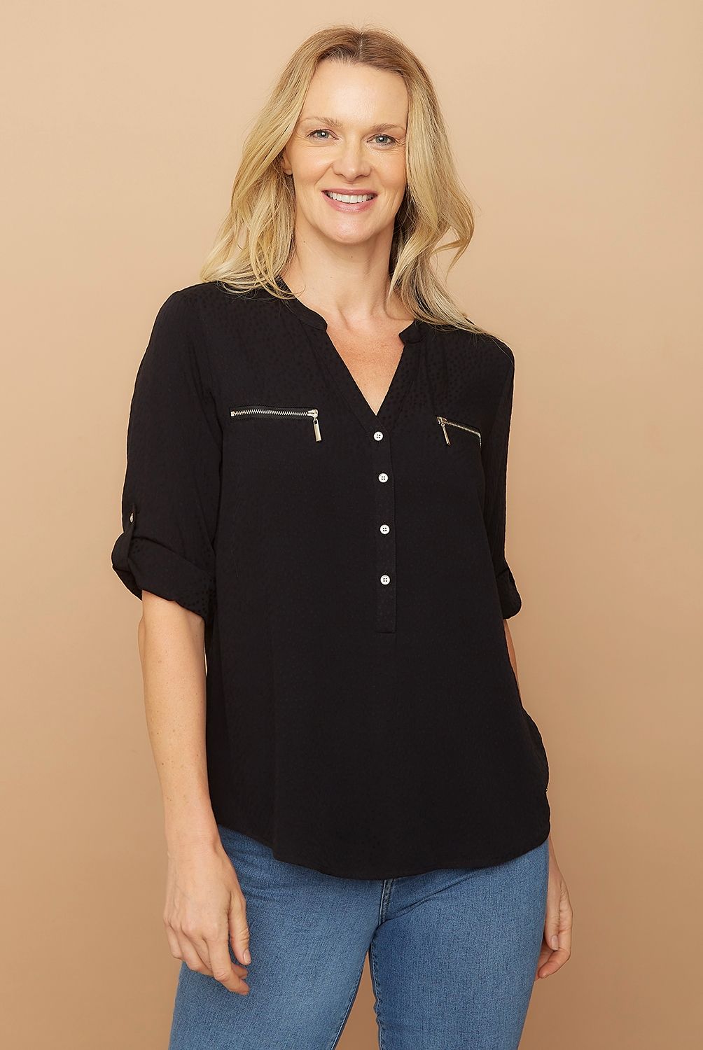 S COCCI - Blusa S.Cocci Manga 3/4 Mujer Viscosa