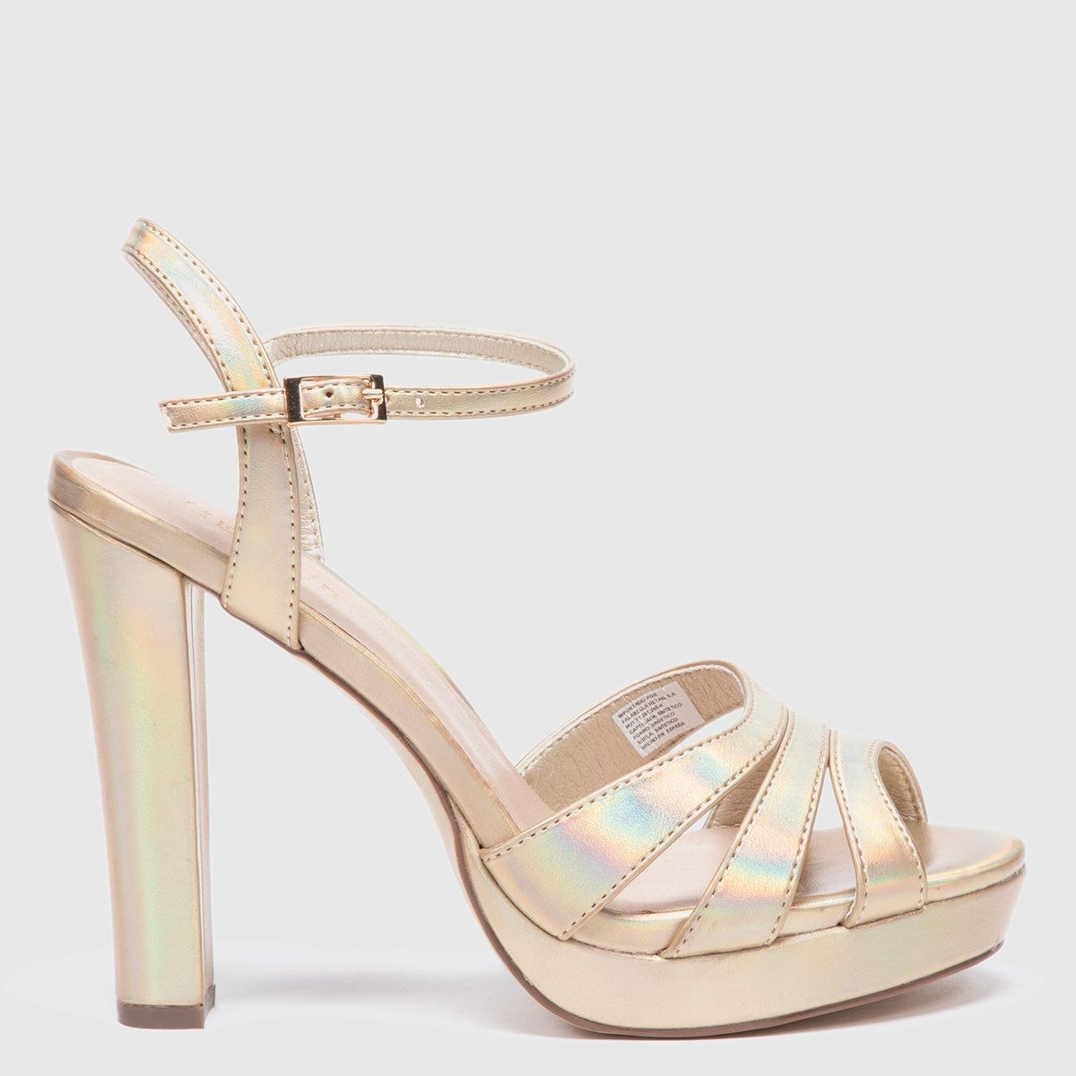 MENBUR - Sandalia Mujer Dorado Menbur