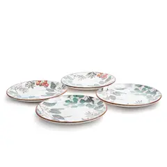 ROBERTA ALLEN - Set 4 Platos Postre Fruits 20 cm