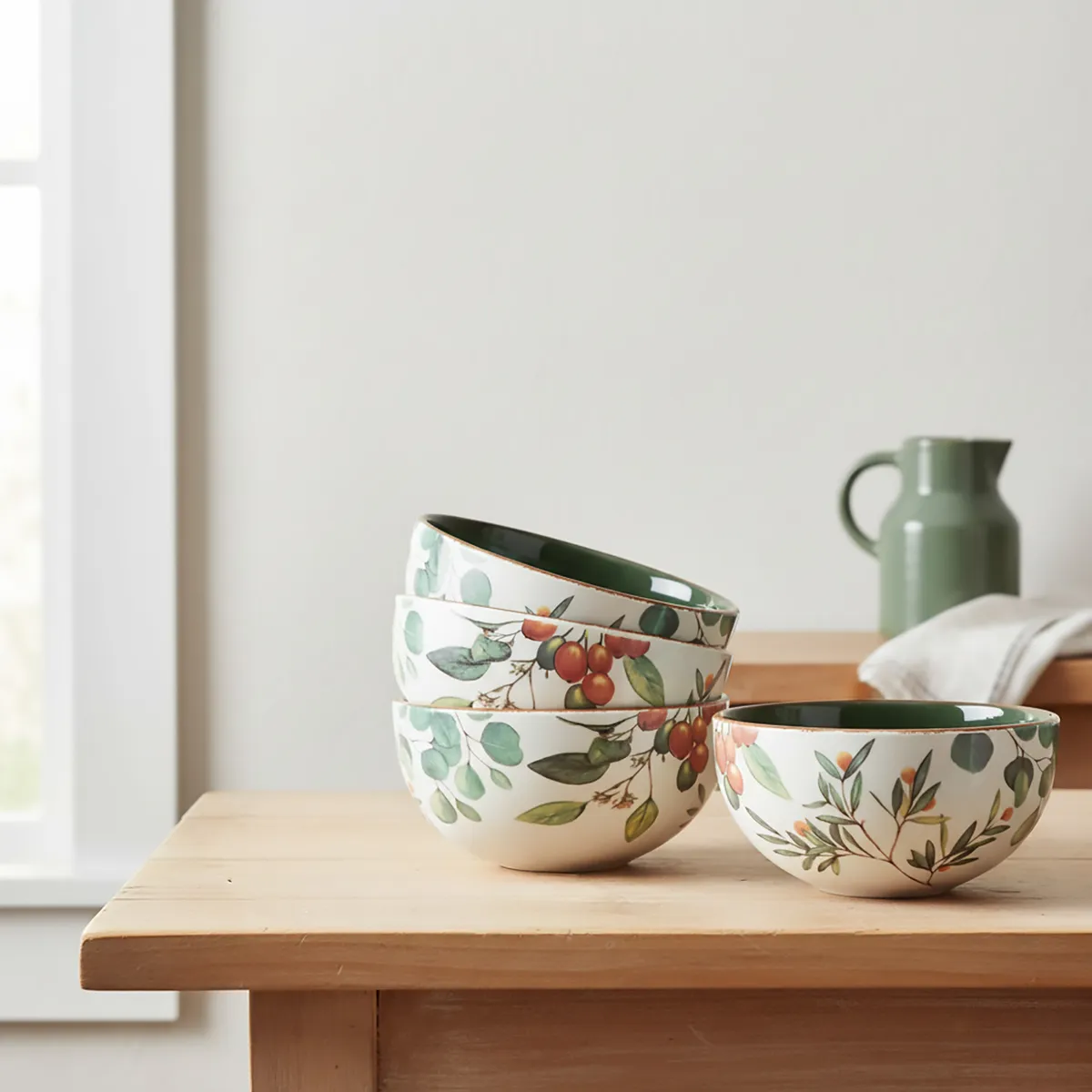 ROBERTA ALLEN - Set 4 Bowls 16 Cm Fruits Roberta Allen