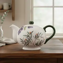 ROBERTA ALLEN - Tetera Fruits Redonda Blanca Apta Para Microondas