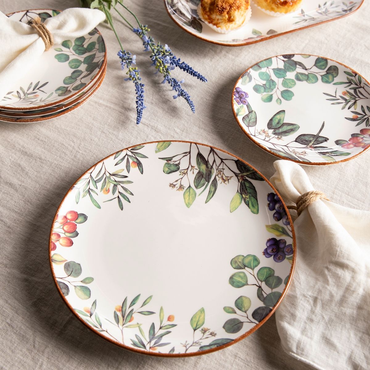 ROBERTA ALLEN - Plato De Fondo Porcelana Fruits 27 Cm Roberta Allen