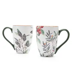 ROBERTA ALLEN - Set 2 Mugs Taza Fruits