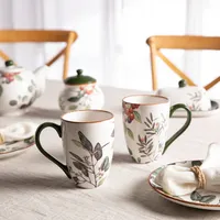 Set 2 Mugs Taza Fruits