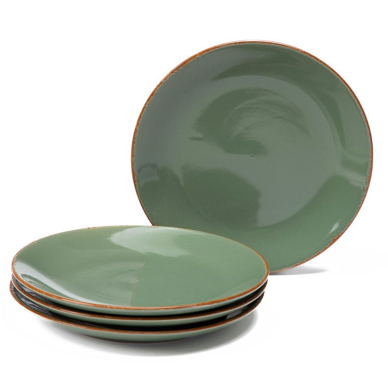 ROBERTA ALLEN - Set 4 Platos Postre Roberta Allen Fruits 19 Cm Gres Verde