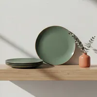 Set 4 Platos De Fondo Fruits 27 Cm