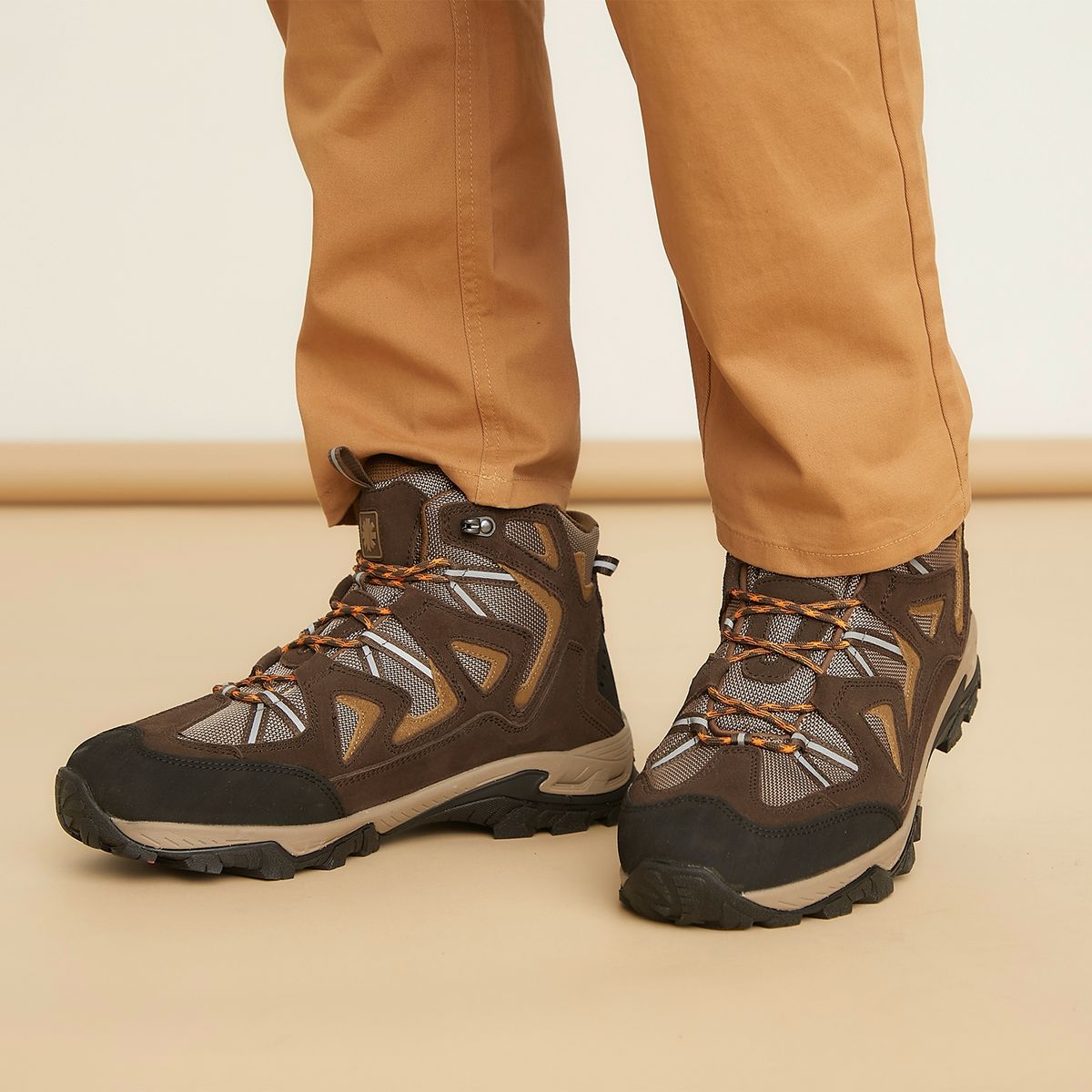 MOUNTAIN GEAR - Zapatilla Outdoor Mountain Gear Andino Br Hombre Café Impermeable