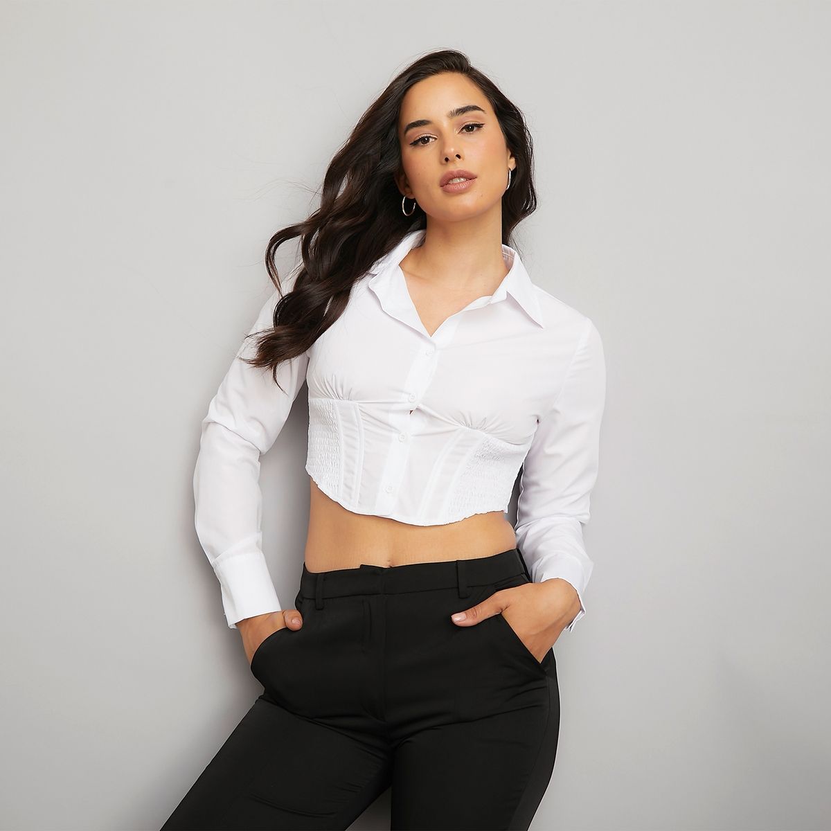 MOSSIMO - Blusa Manga Larga Mujer Mossimo