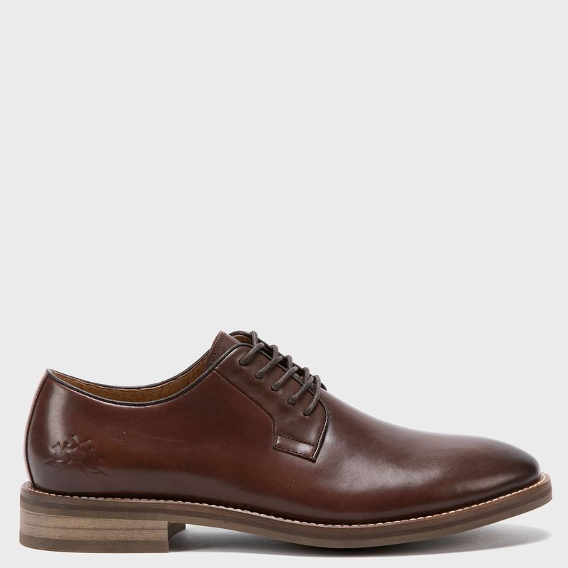 LA MARTINA - Zapato Casual Hombre Cuero Café La Martina