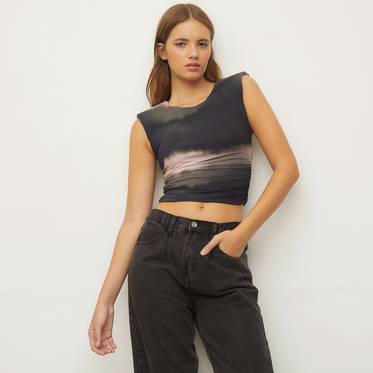 SYBILLA - Polera Casual Mujer Poliamida