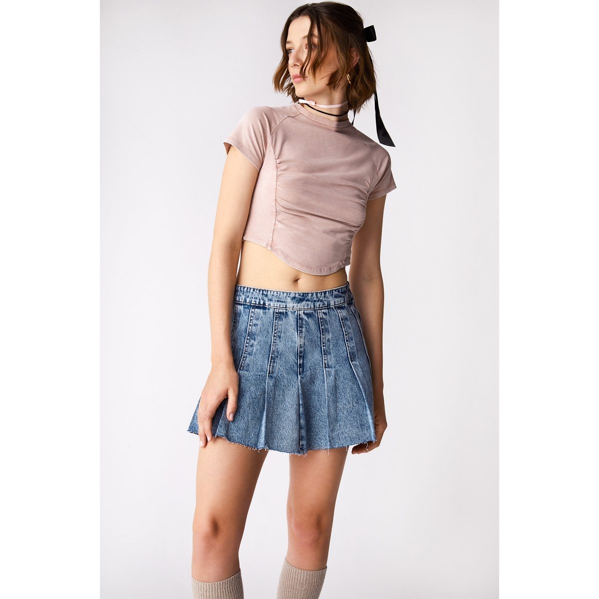 SYBILLA - Polera Manga Corta Algodón Mujer Sybilla