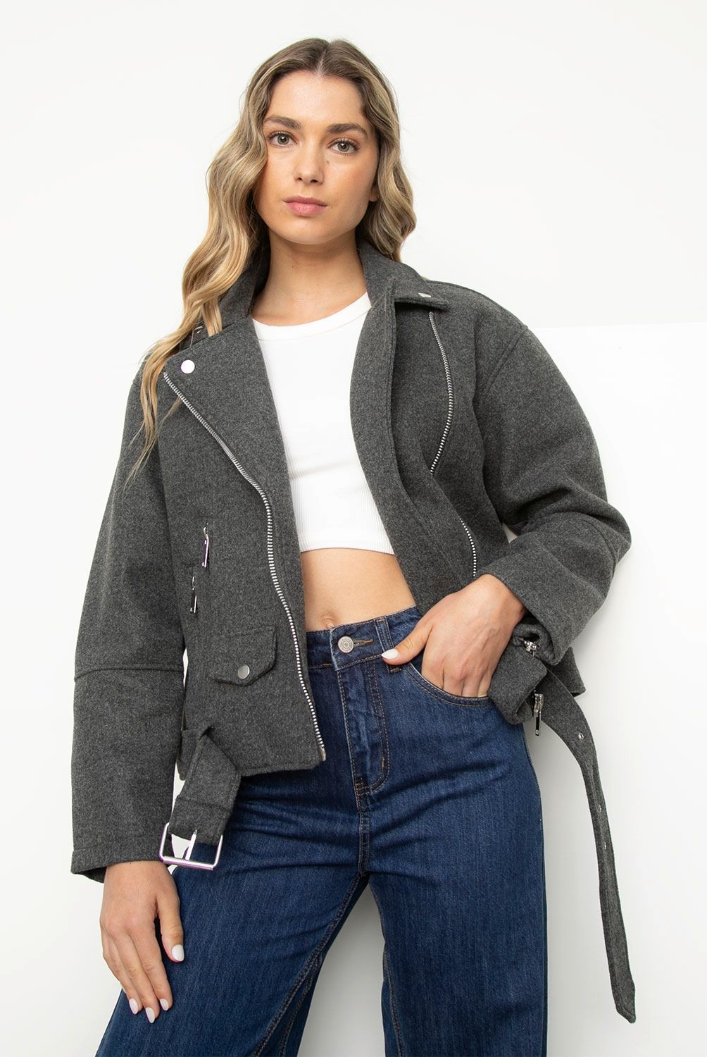 SYBILLA - Chaqueta Biker Mujer Sybilla