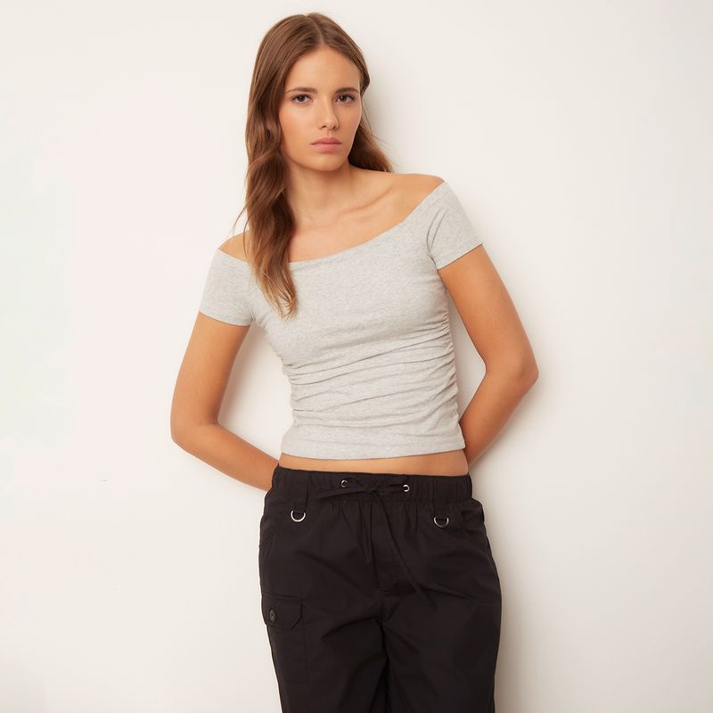 SYBILLA - Polera Manga Corta Algodón Mujer Sybilla