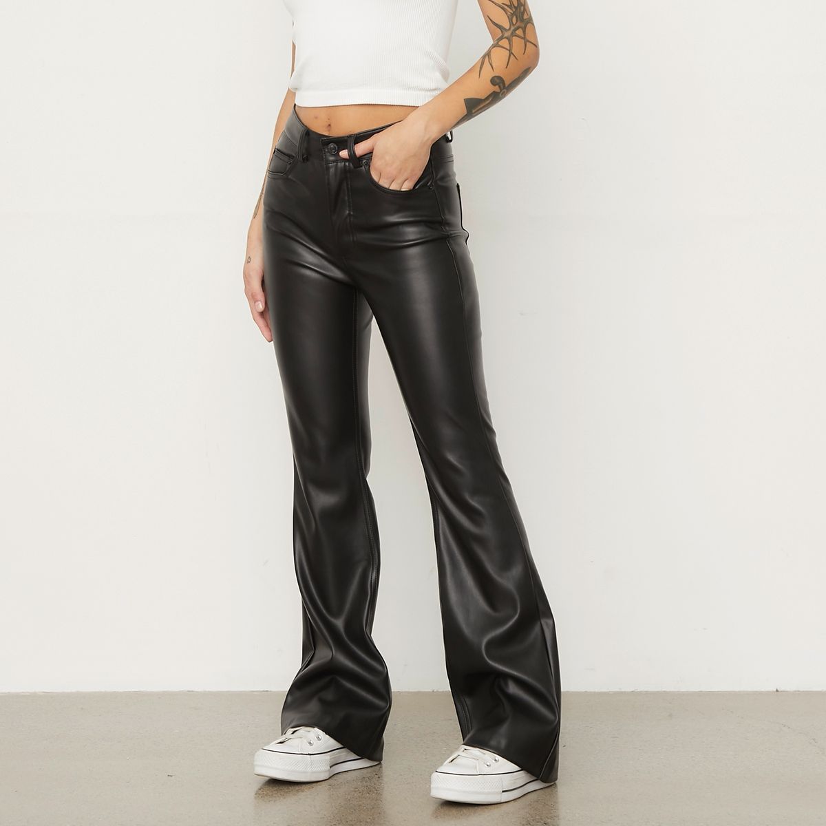 AMERICANINO - Pantalón Flare Tiro Alto Mujer Americanino