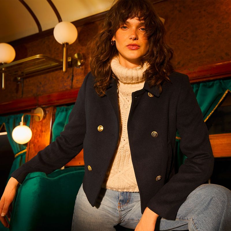 BASEMENT - Chaqueta De Paño Mujer Basement
