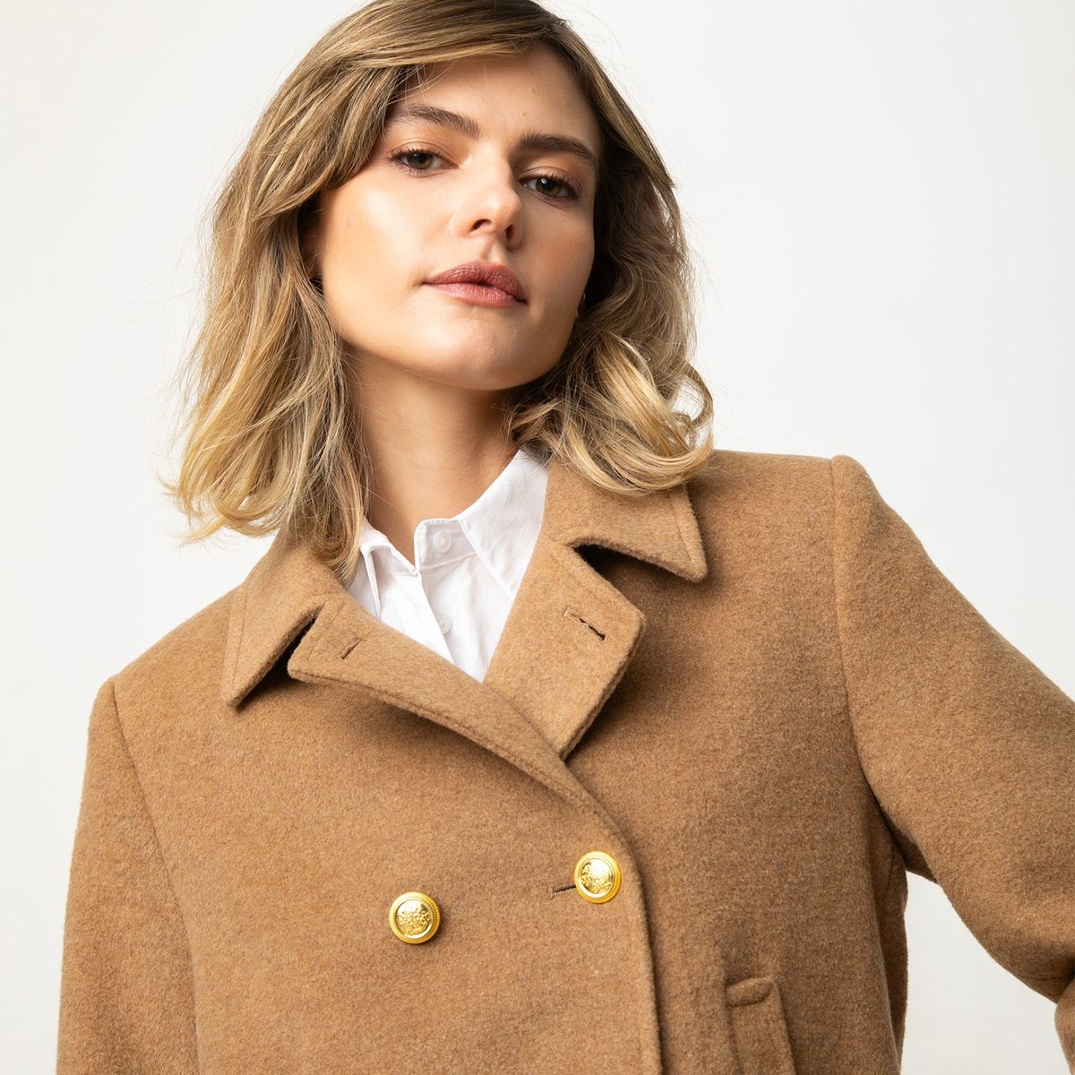 BASEMENT - Chaqueta De Paño Mujer Basement