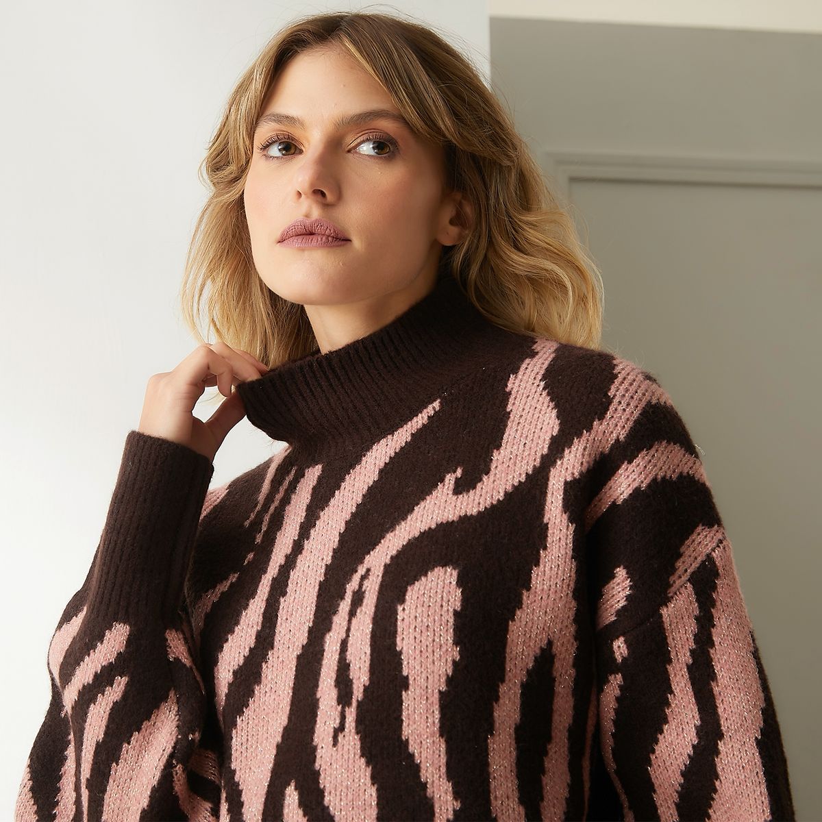 BASEMENT - Sweater Manga Larga Mujer Basement