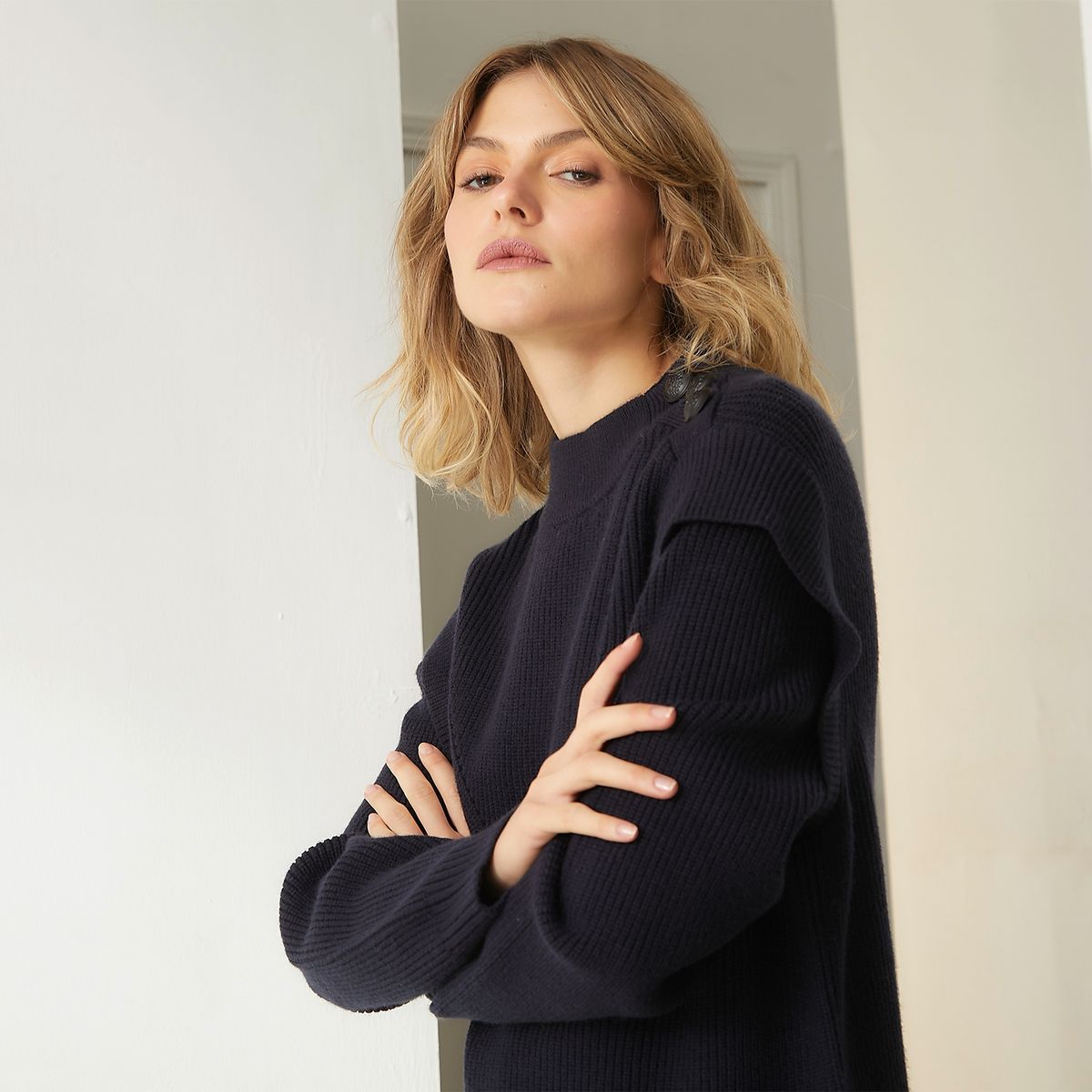 BASEMENT - Sweater Manga Larga Mujer Basement