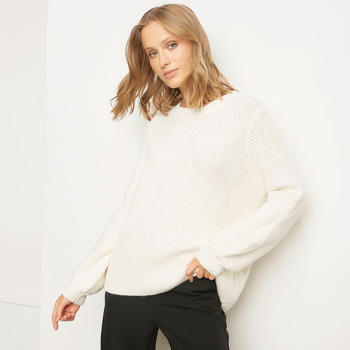 BASEMENT - Sweater Oversize Mujer Basement