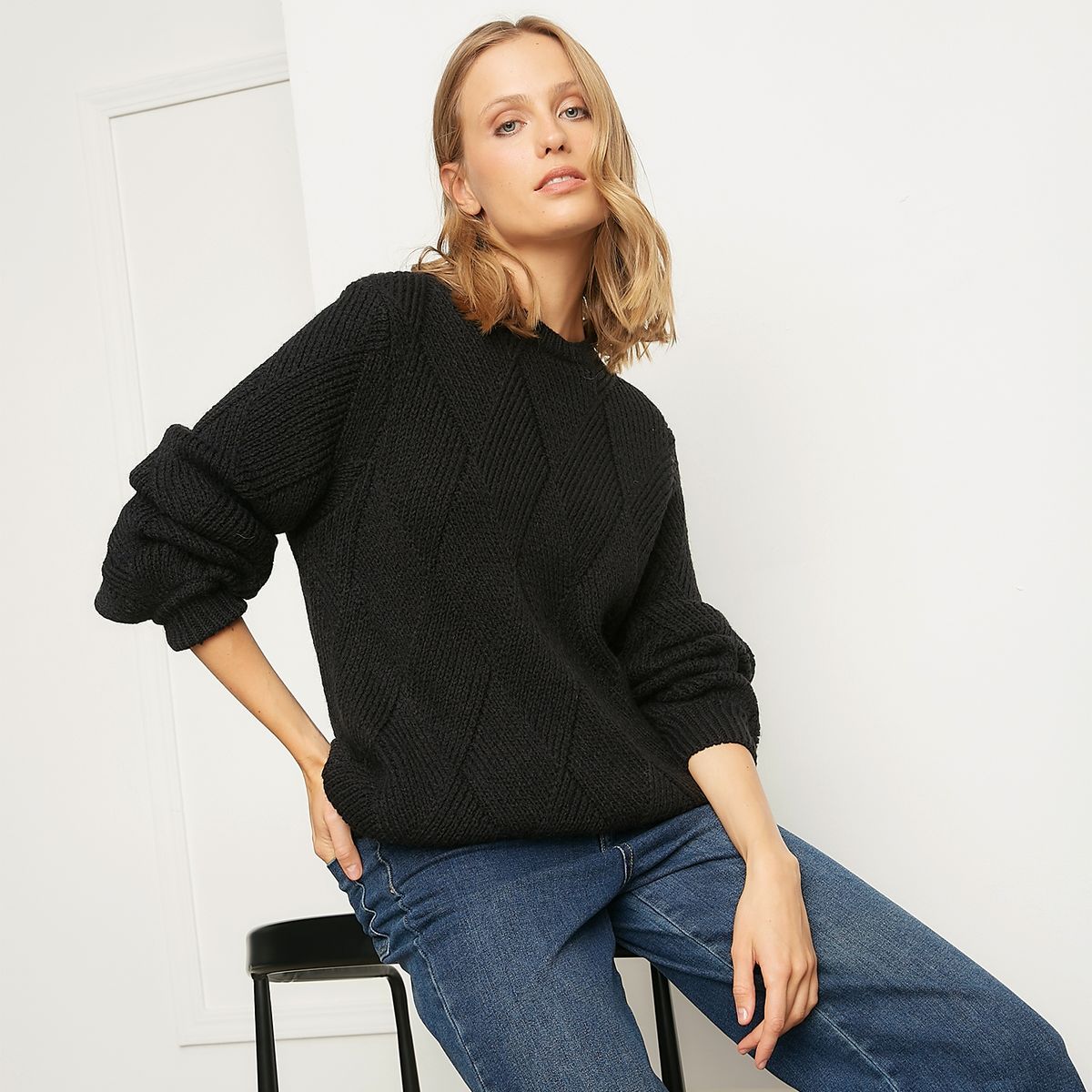 BASEMENT - Sweater Oversize Mujer Basement