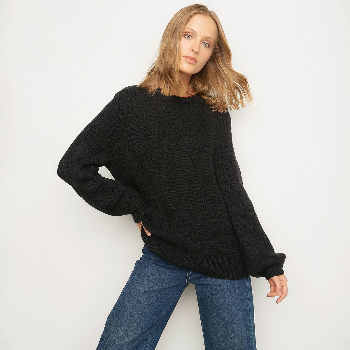 BASEMENT - Sweater Oversize Mujer Basement