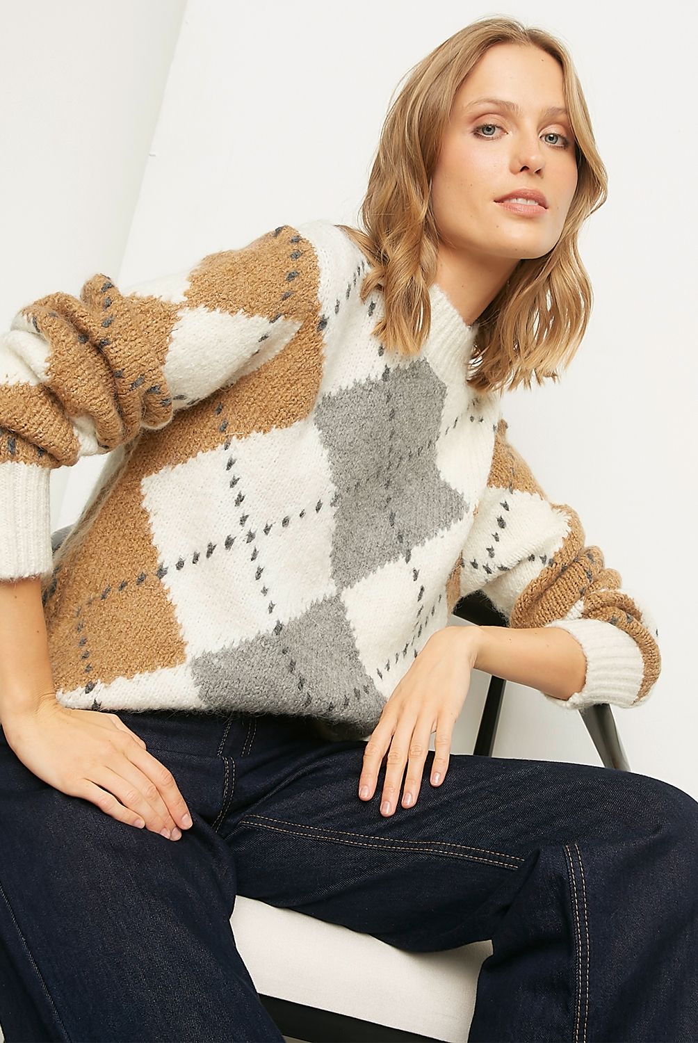 BASEMENT - Sweater Manga Larga Mujer Basement