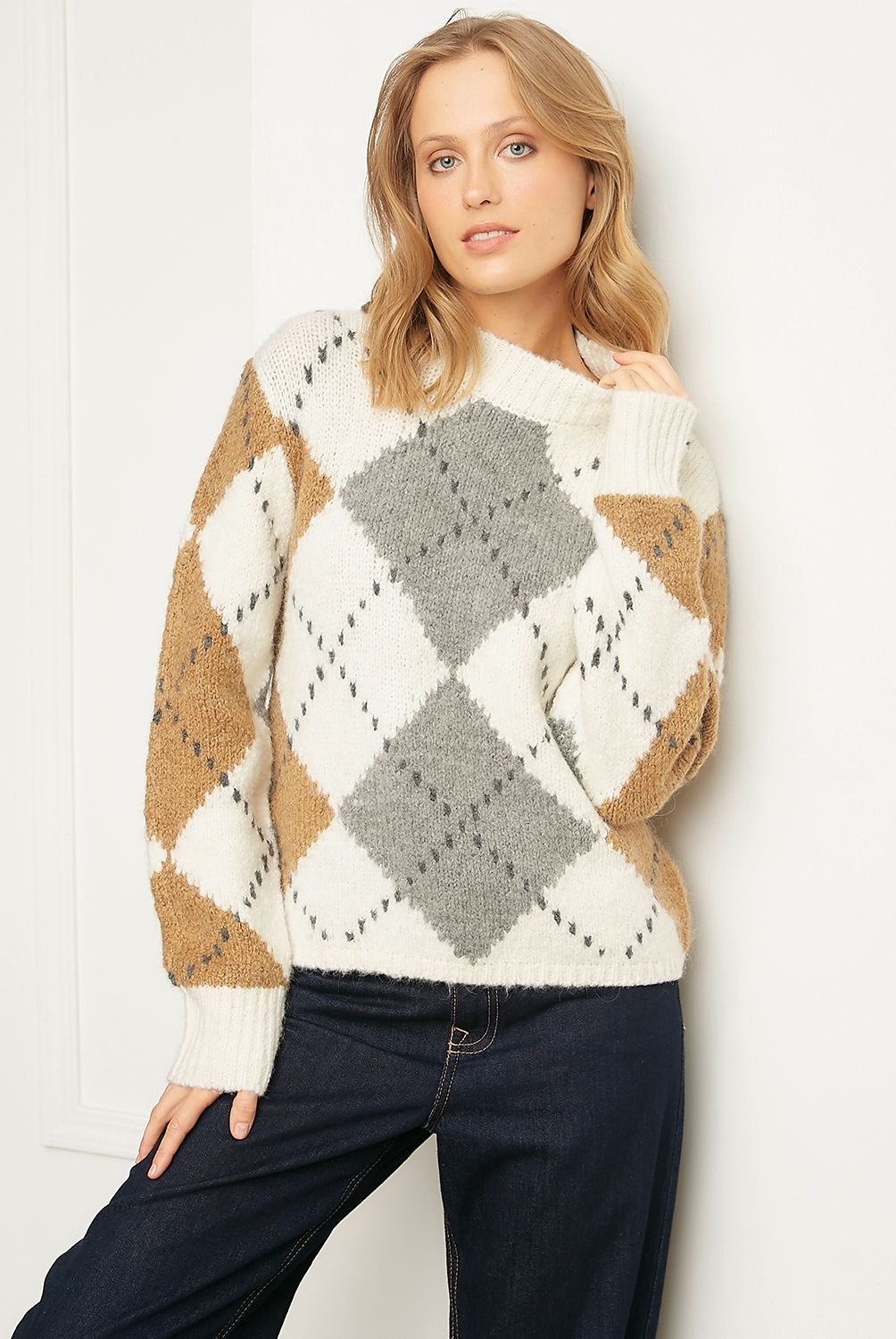 BASEMENT - Sweater Manga Larga Mujer Basement