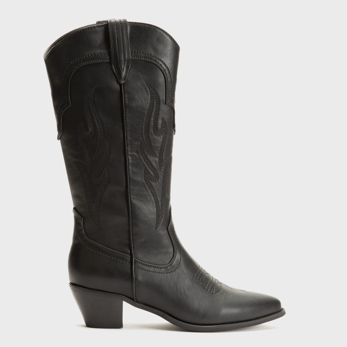 SYBILLA - Bota Vaquera Mujer Negro Sybilla