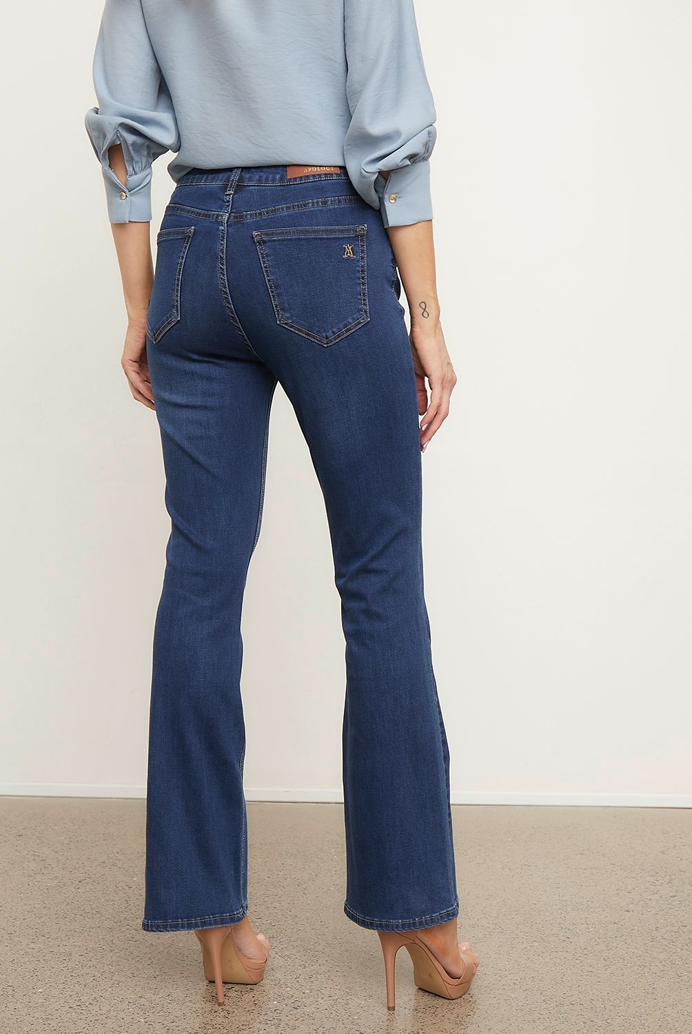 APOLOGY - Jeans Flare Tiro Medio Mujer Apology