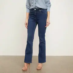 APOLOGY - Jeans Flare Tiro Medio Mujer Denim Urbano