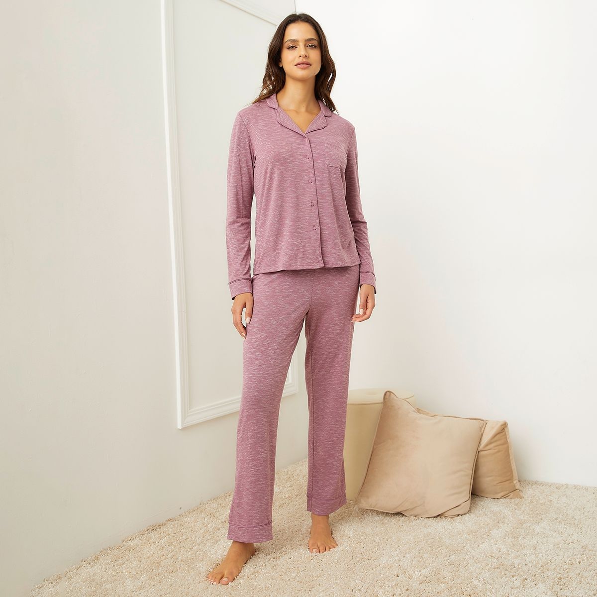 BLU - Pijama Camisero Mujer Blu