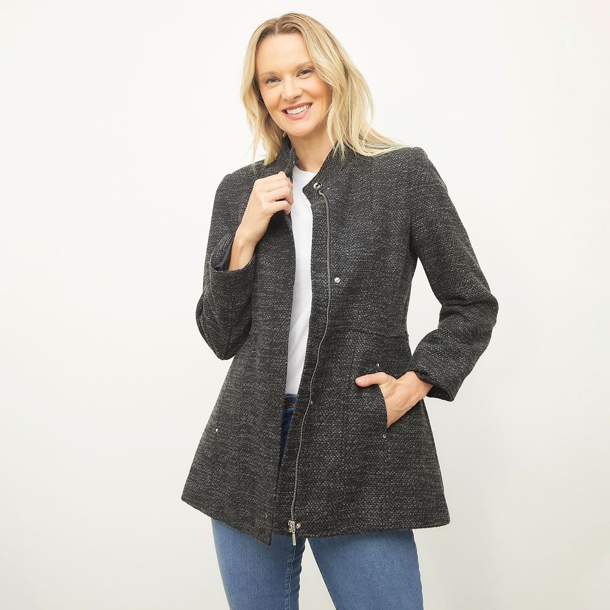 S COCCI - Abrigo Eco Cuero Mujer S Cocci