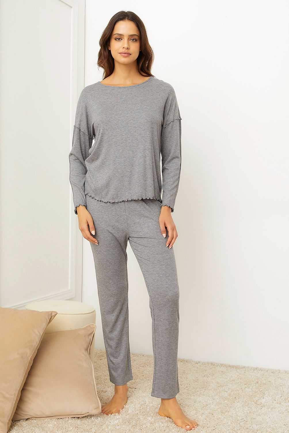 BLU - Pijama Algodón Mujer Blu