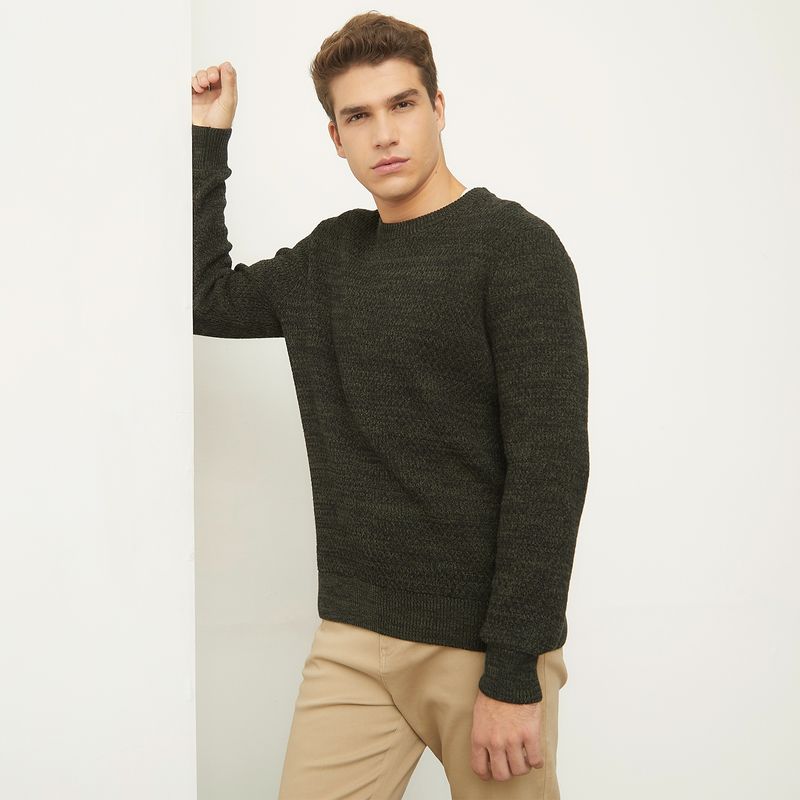 BASEMENT - Sweater Chaleco Manga Larga Hombre Basement