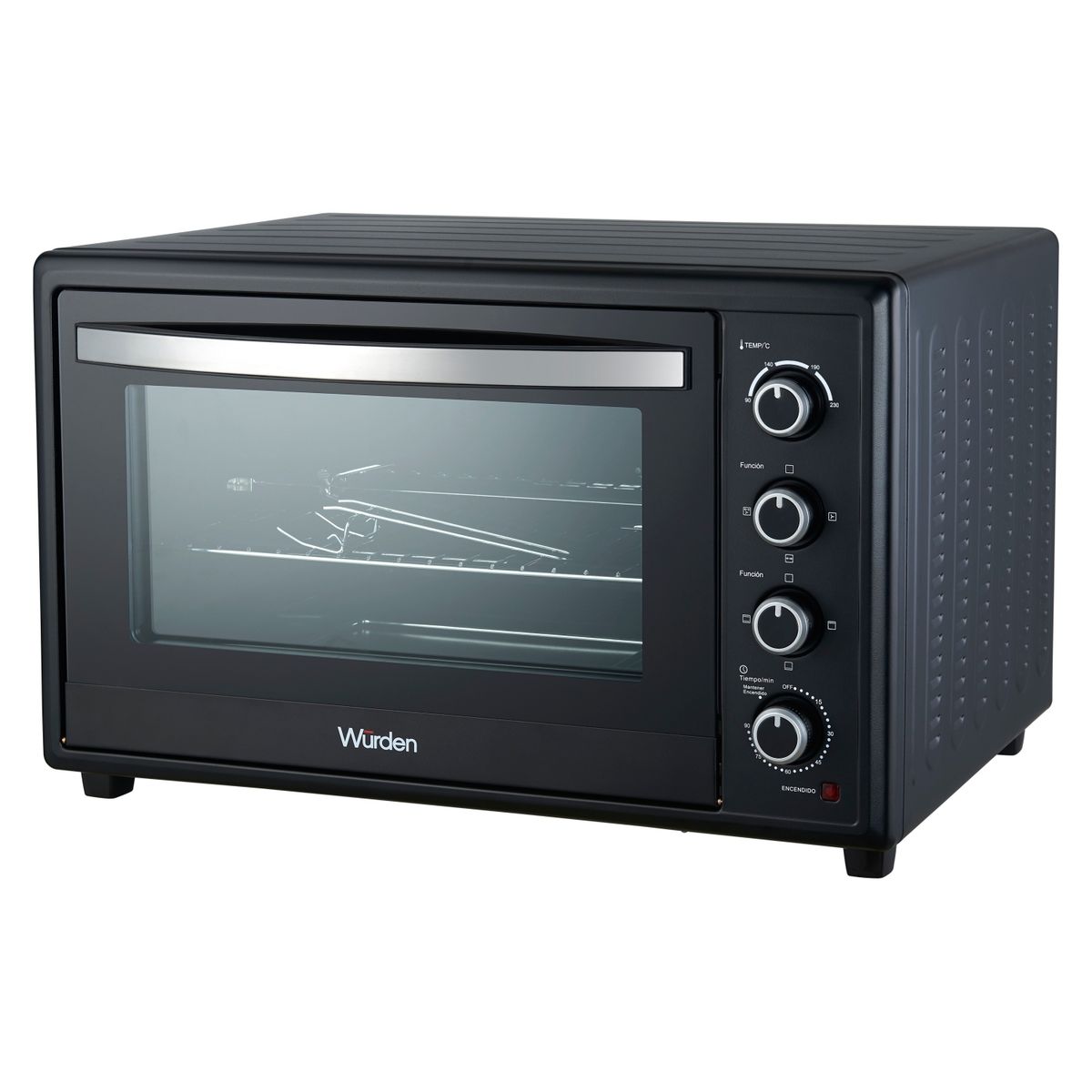 WURDEN - Horno Eléctrico Wurden con Convección 100 Litros Negro