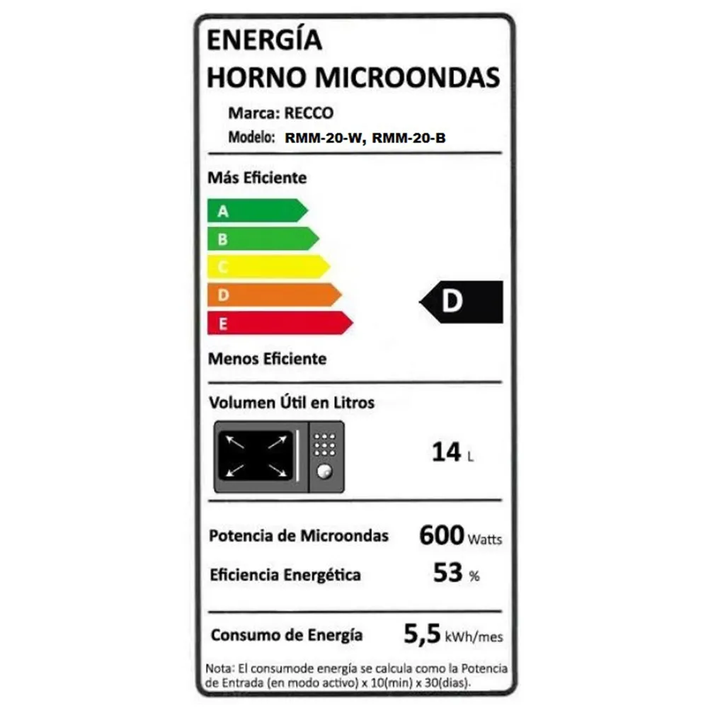 Recco RMM-20 20 L Blanco, foto 8