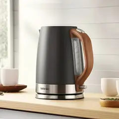 WURDEN - Hervidor Eléctrico Acero Inoxidable y Madera 1.7 L