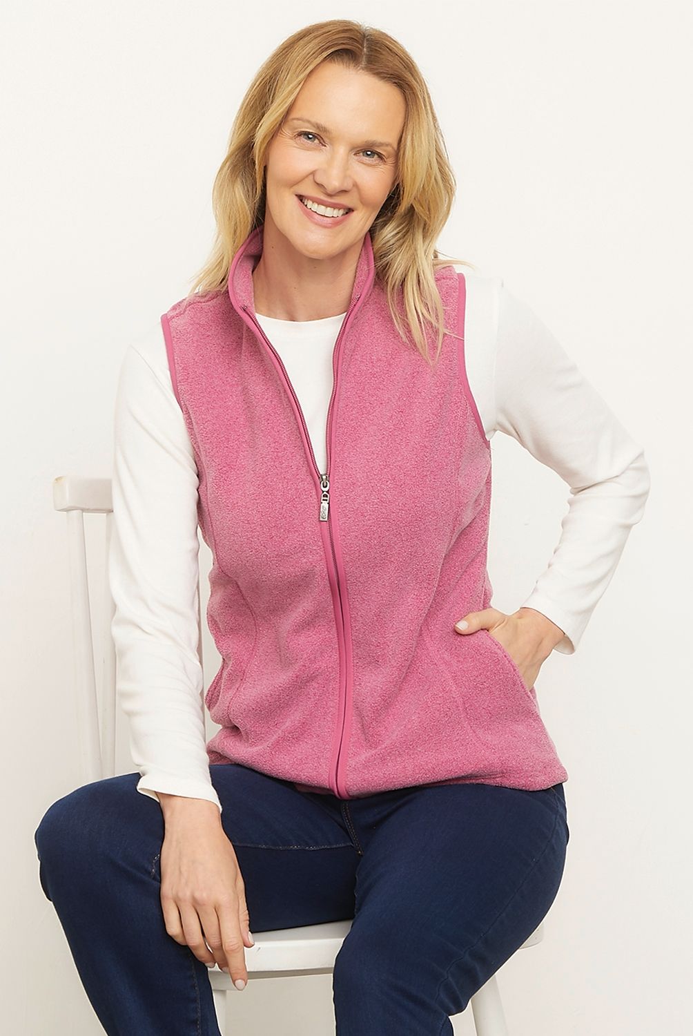 NEWPORT - Polerón Polar Mujer Newport Sin Mangas Cuello Alto
