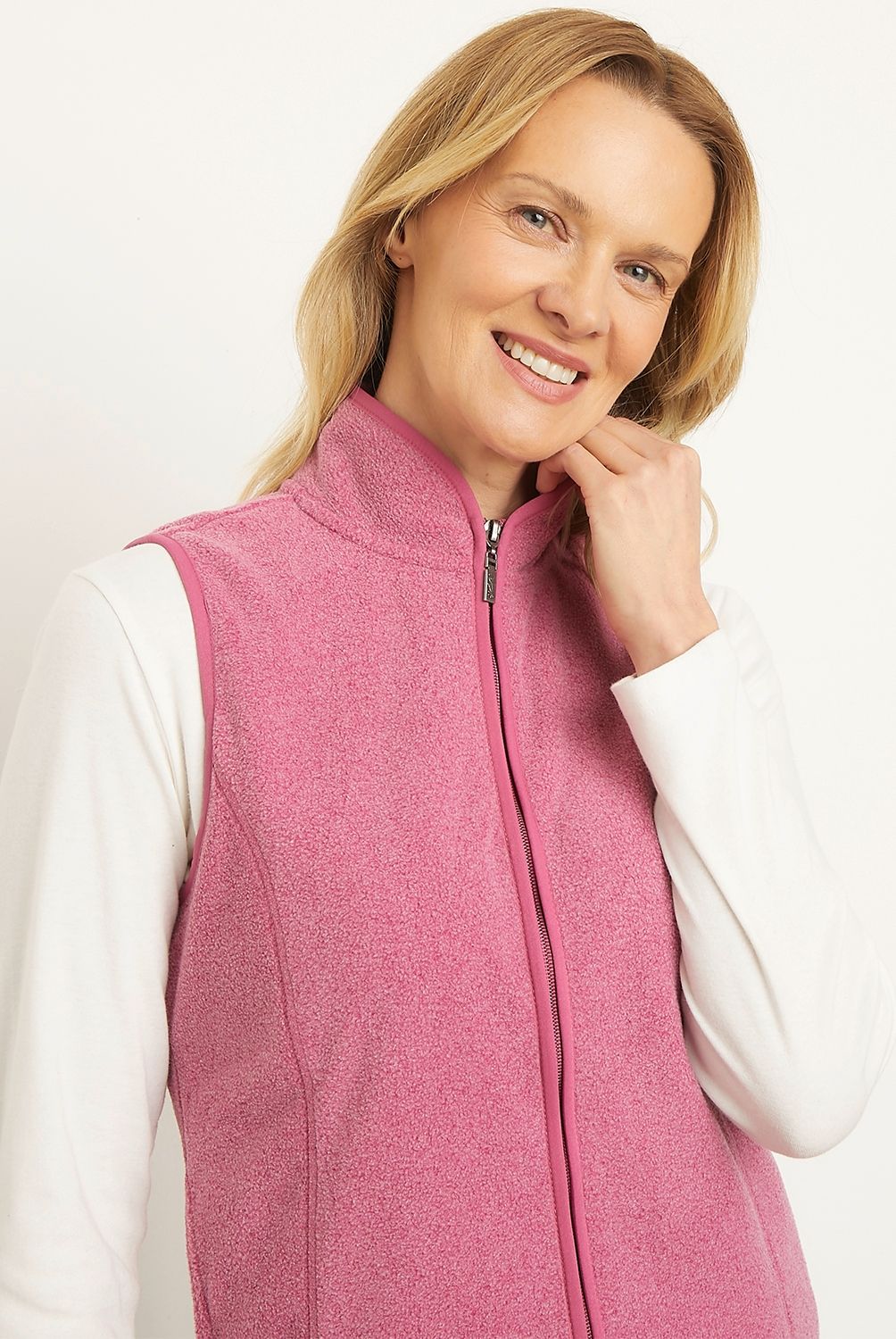 NEWPORT - Polerón Polar Mujer Newport Sin Mangas Cuello Alto