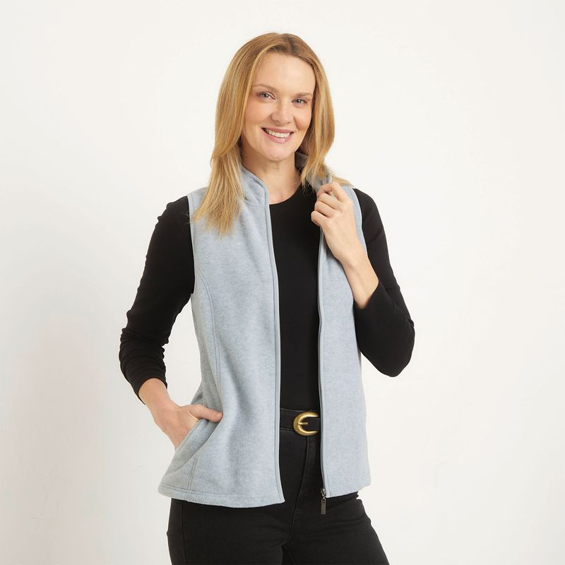 NEWPORT - Polerón Polar Mujer Newport Sin Mangas Cuello Alto