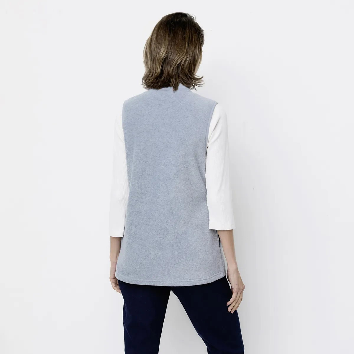 NEWPORT - Polerón Polar Mujer Newport Sin Mangas Cuello Alto