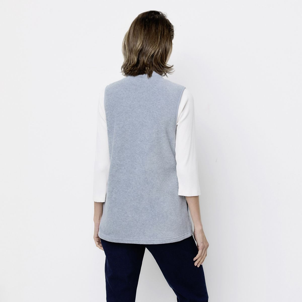 NEWPORT - Polerón Polar Mujer Newport Sin Mangas Cuello Alto