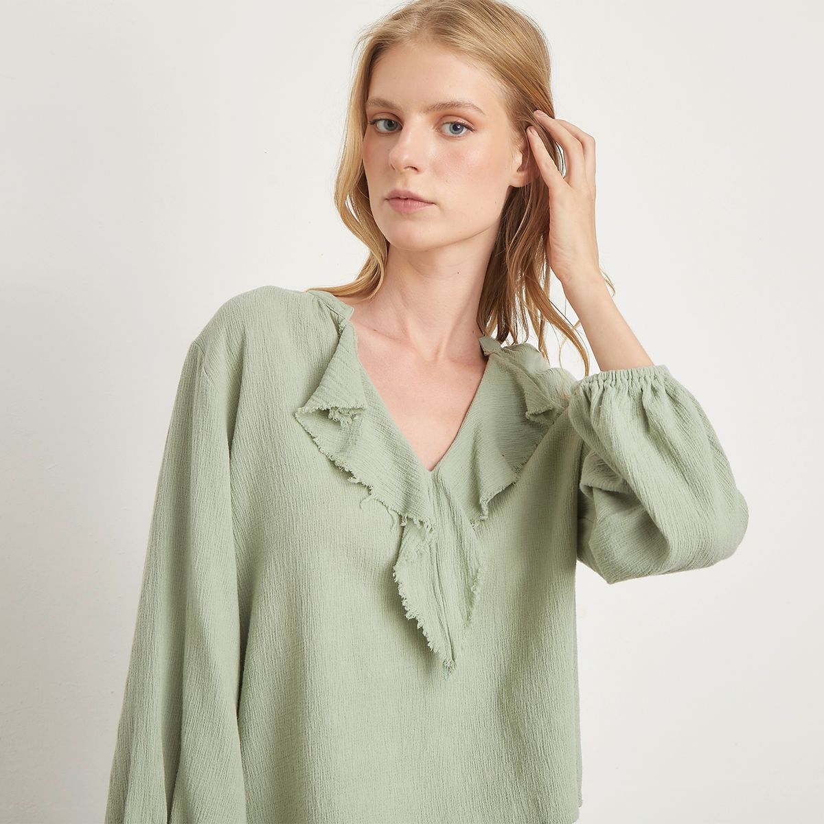 UNIVERSITY CLUB - Blusa Manga Larga Algodón Mujer University Club