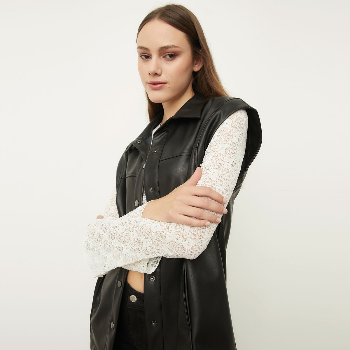 SYBILLA - Chaqueta Eco Cuero Mujer Sybilla