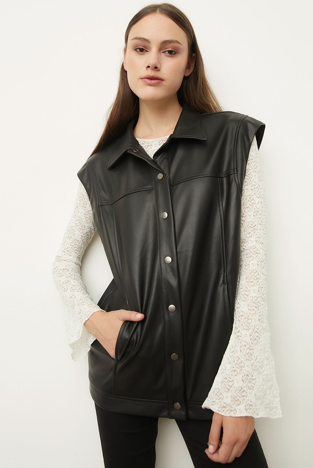 SYBILLA - Chaqueta Eco Cuero Mujer Sybilla