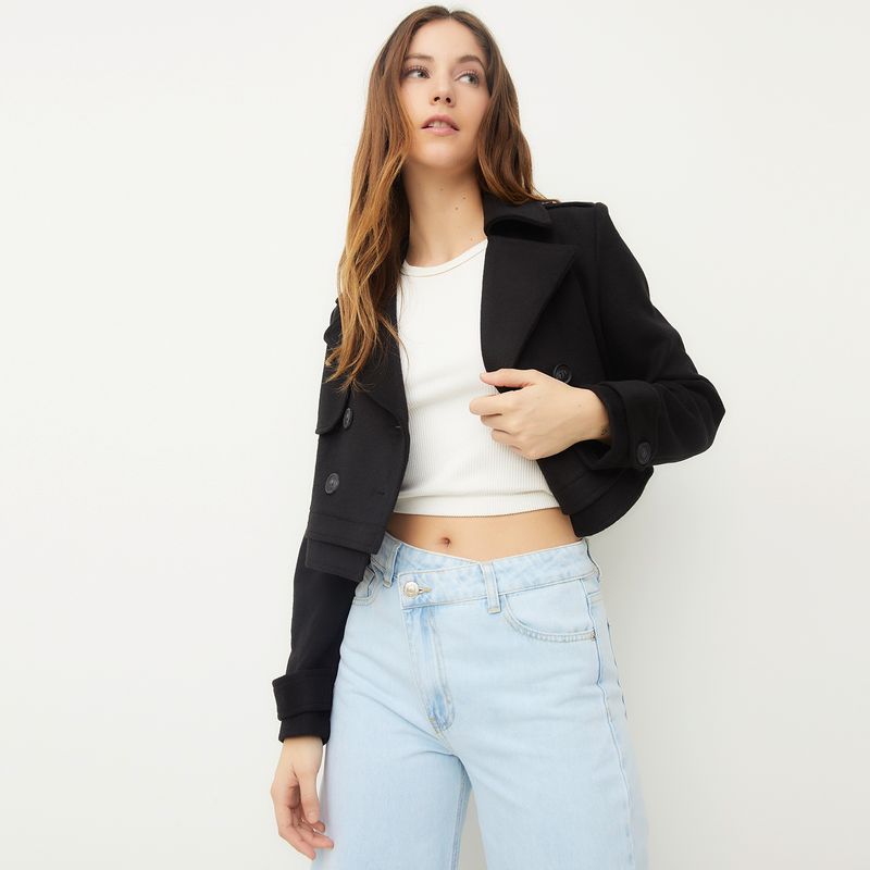 SYBILLA - Chaqueta Cropped Mujer Sybilla