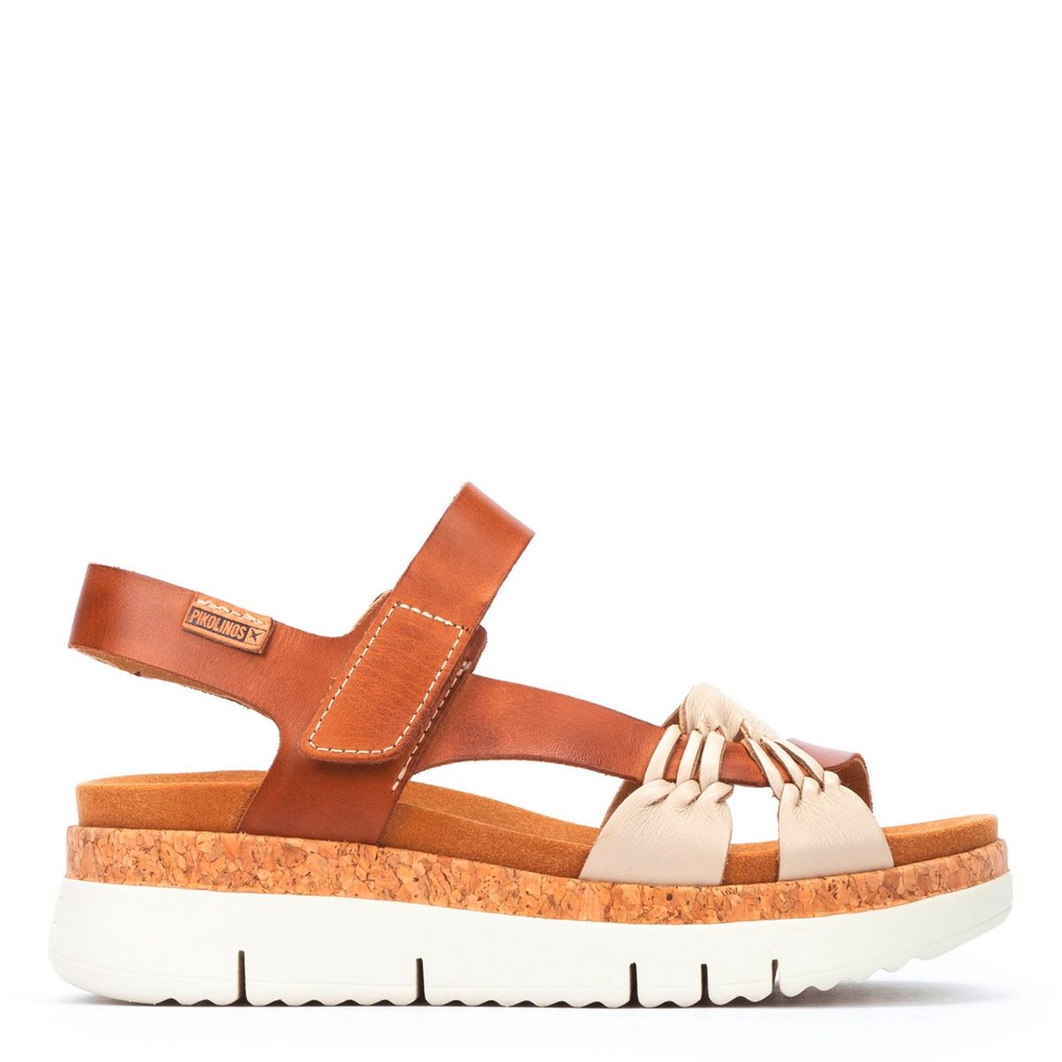 PIKOLINOS - Sandalia Mujer Cuero Beige Pikolinos