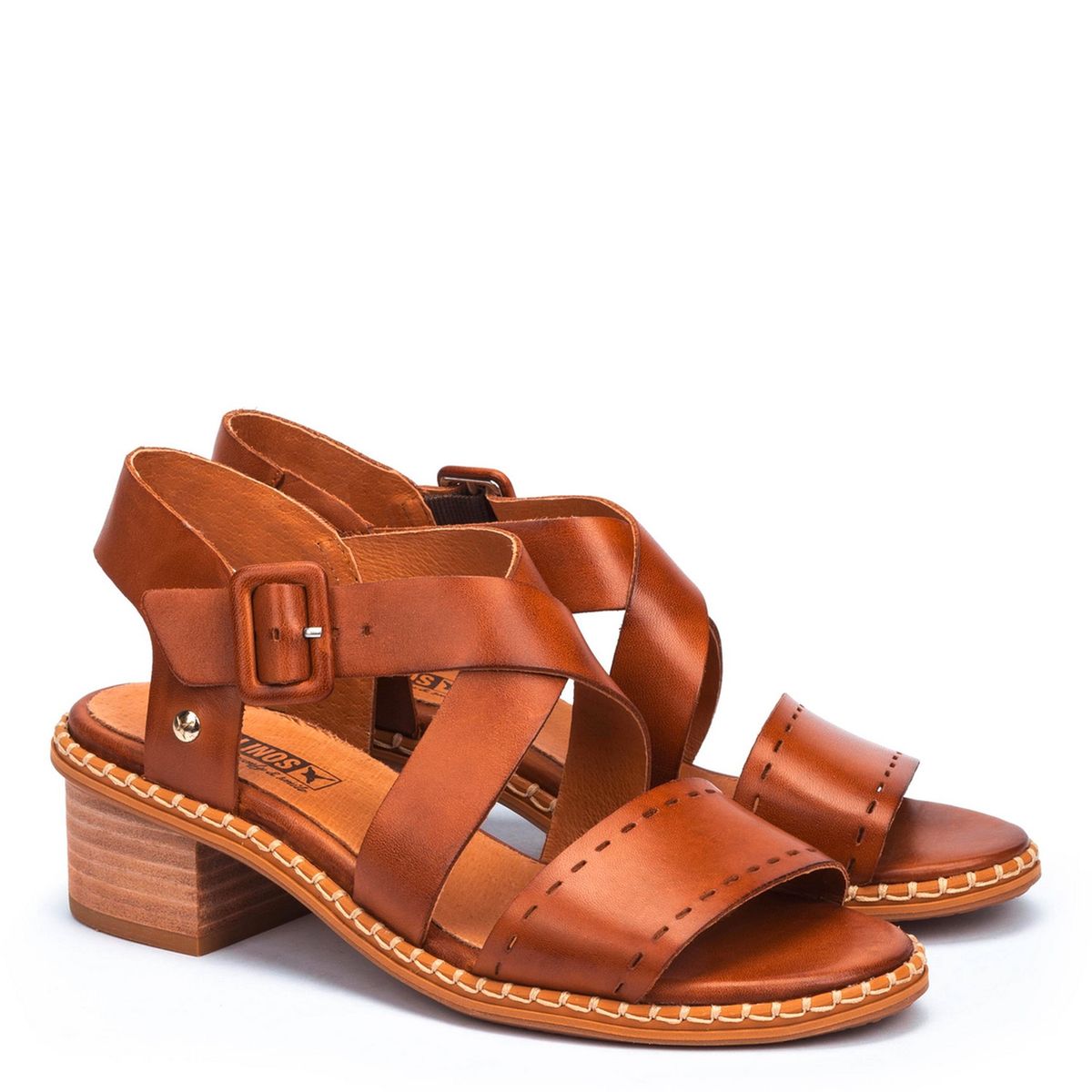 PIKOLINOS - Sandalia Mujer Cuero Café Pikolinos